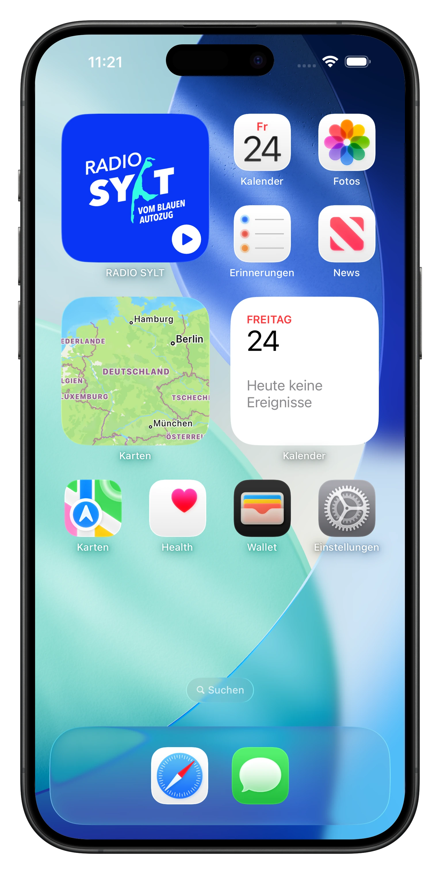 Radio Sylt auf dem iPhone Homescreen