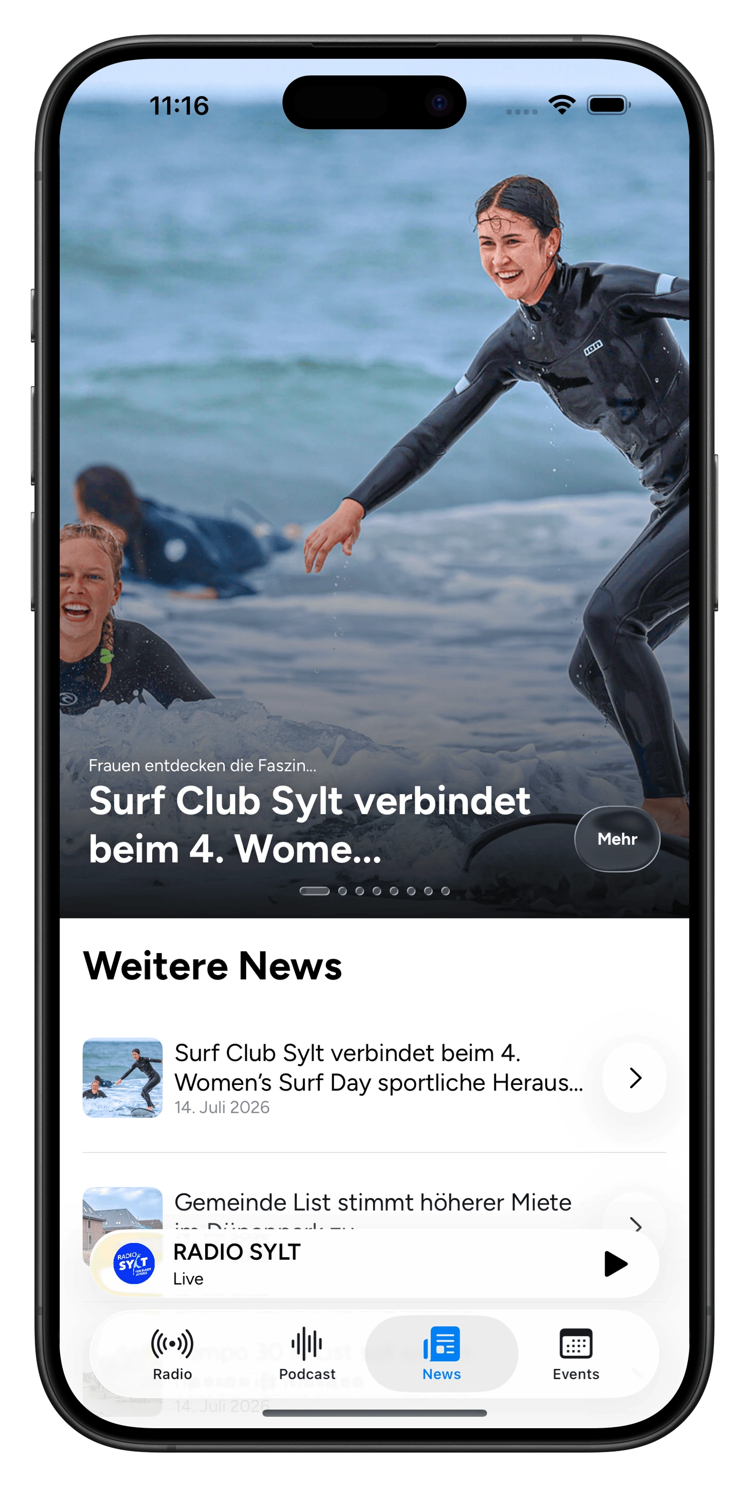 Radio Sylt News Ansicht