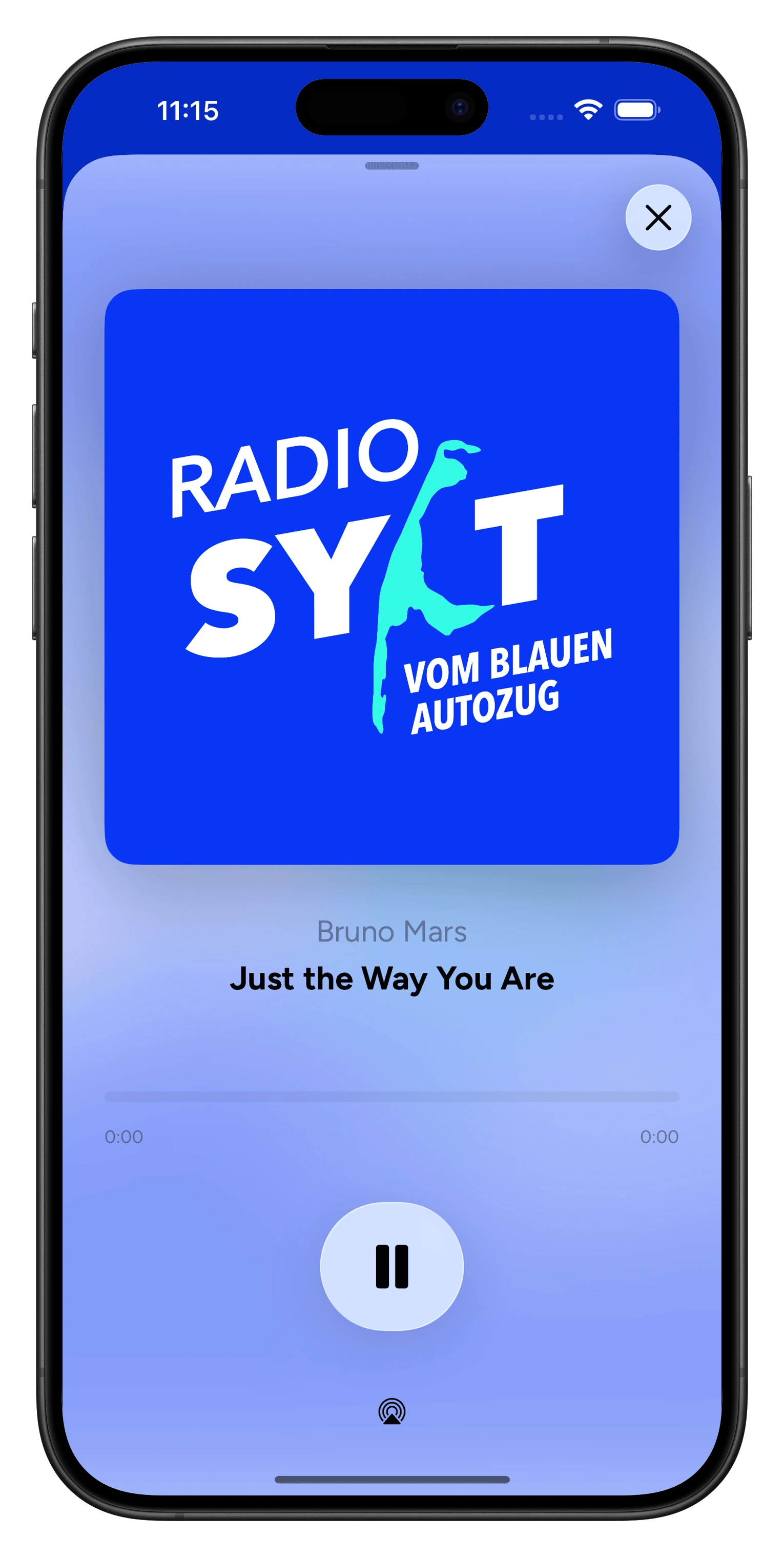 Radio Sylt Player Ansicht