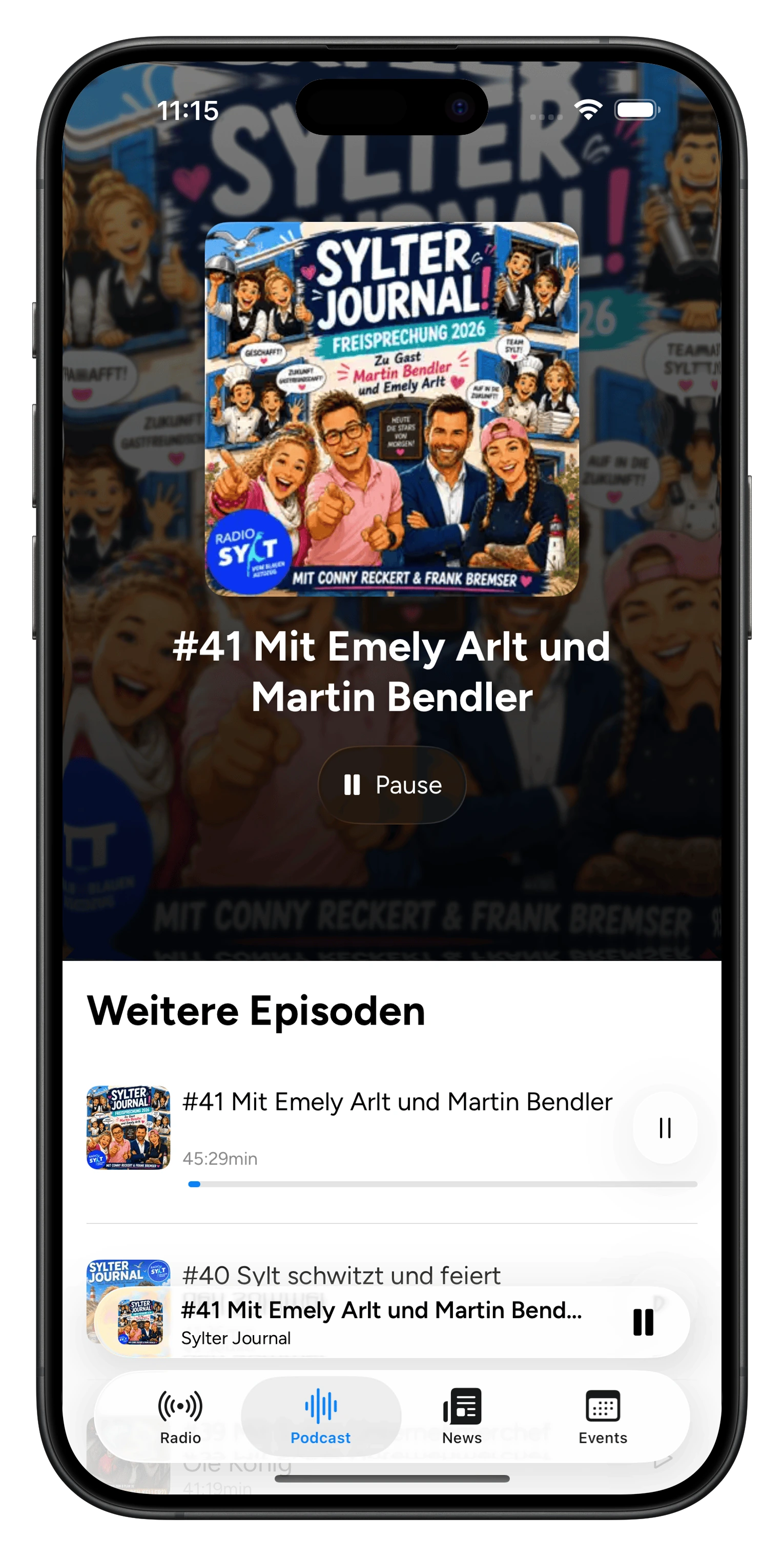 Radio Sylt Podcast Ansicht